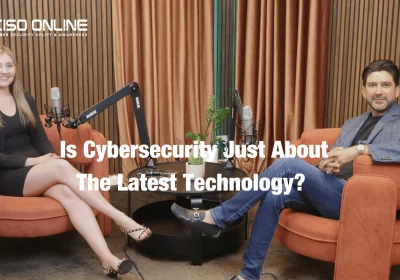 Diagram showing cybersecurity triangle: technology, process, and people